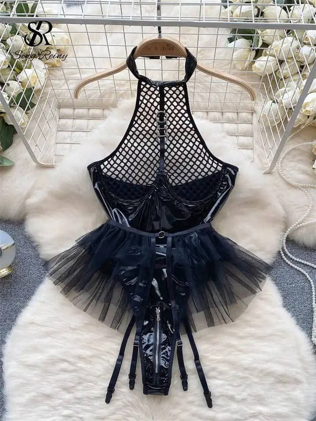 ست بادی و بند جوراب دامنی زنانه