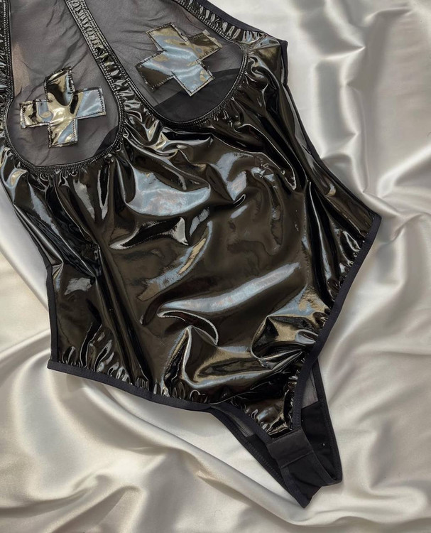 بادی فانتزی زنانه لاتکس