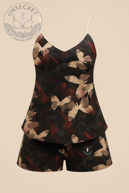 تاپ شورت ساتن زنانه