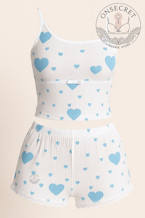 ست تاپ شورت نخی زنانه