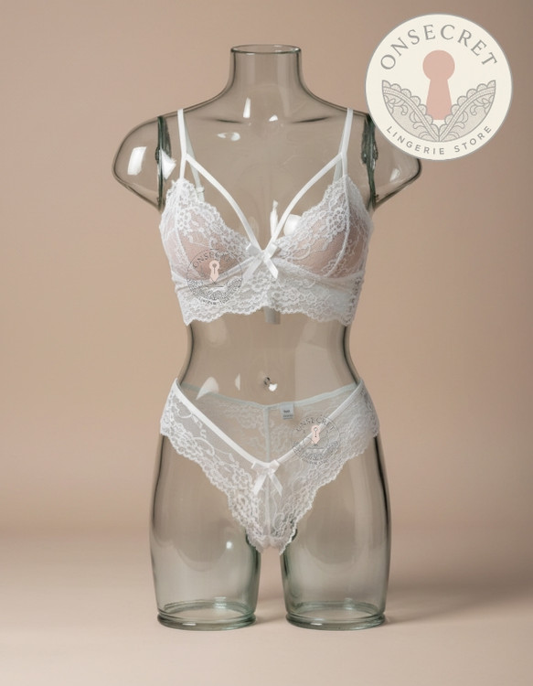 ست شورت و سوتین گیپور فانتزی