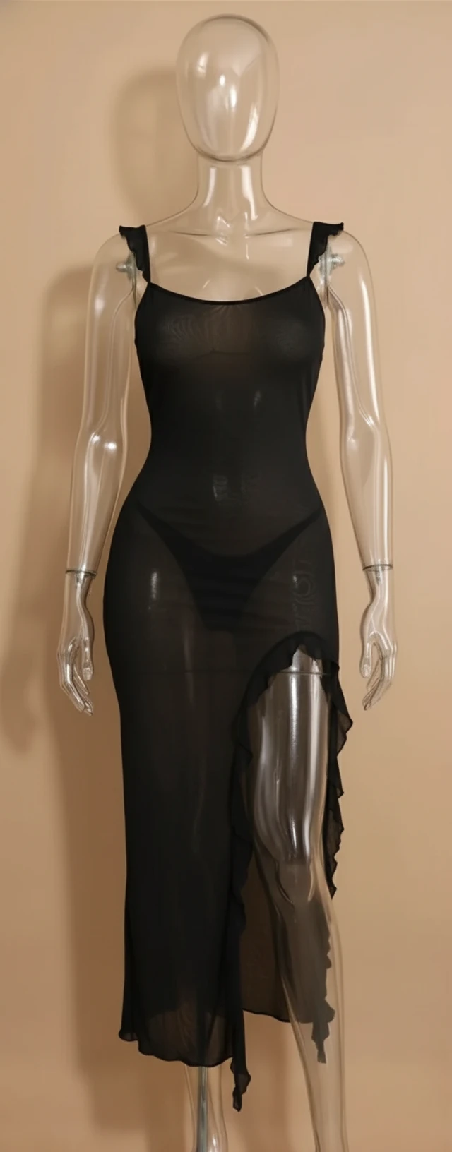 لباس خواب حریر بلند زنانه بغل چاکدار