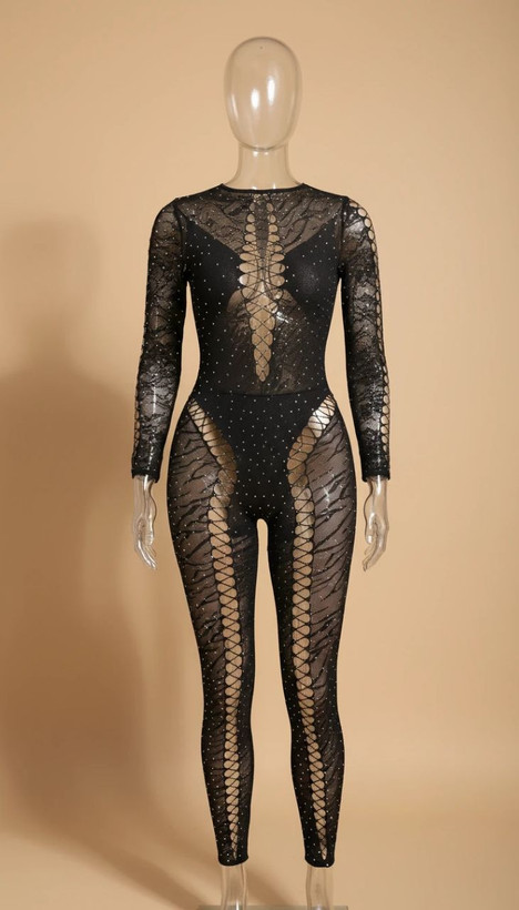 بادی استاکینگ فول بادی نگین دار زنانه