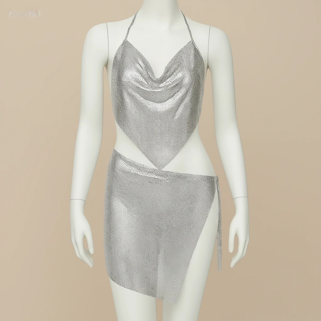 ست تاپ دامن دیسکویی فانتزی زنانه