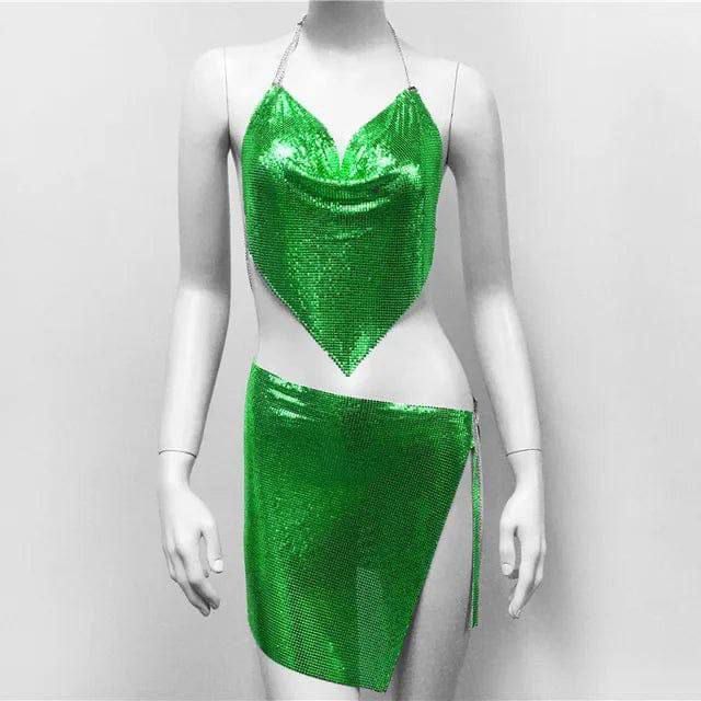 ست تاپ دامن دیسکویی فانتزی زنانه