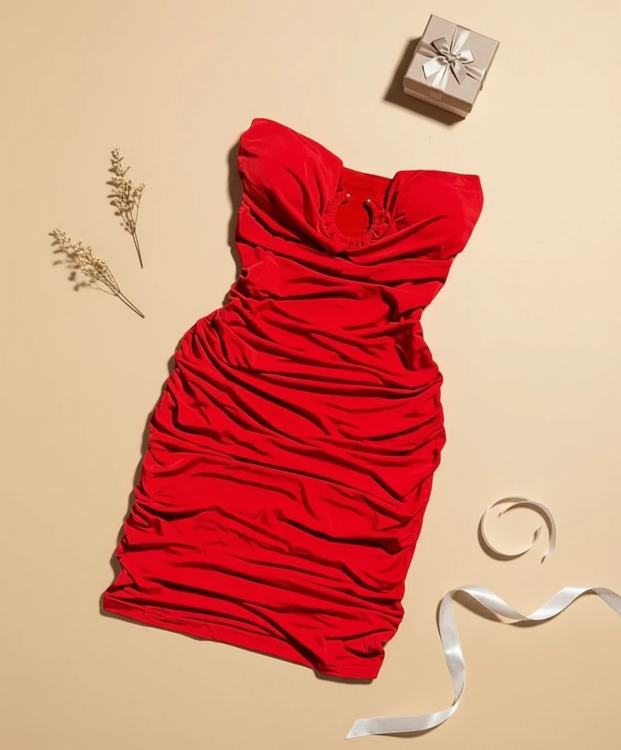 پیراهن زنانه فانتزی دکلته