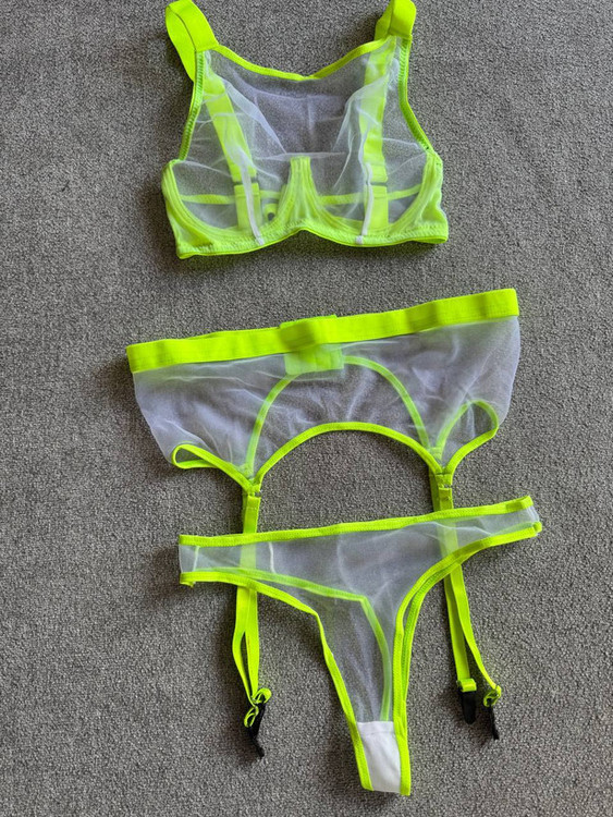 ست لباس زیر فانتزی زنانه تورگاز