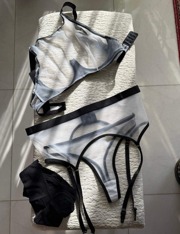 ست لباس زیر فانتزی زنانه تورگاز