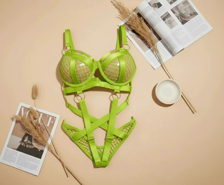 بادی فانتزی استرپ دار زنانه