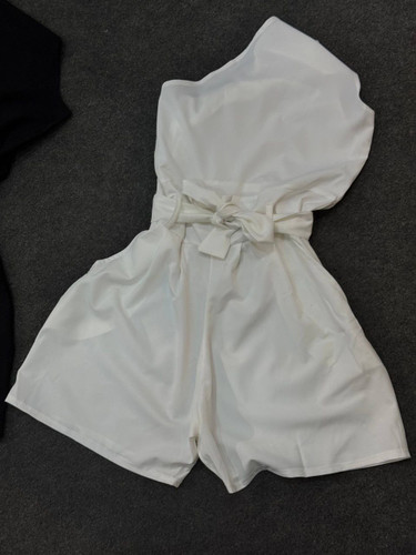 رامپر سرهمی شورتکی یقه رومی زنانه