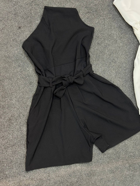 رامپر سرهمی شورتکی یقه رومی زنانه