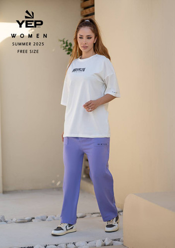 ست تیشرت شلوار زنانه کاپلی