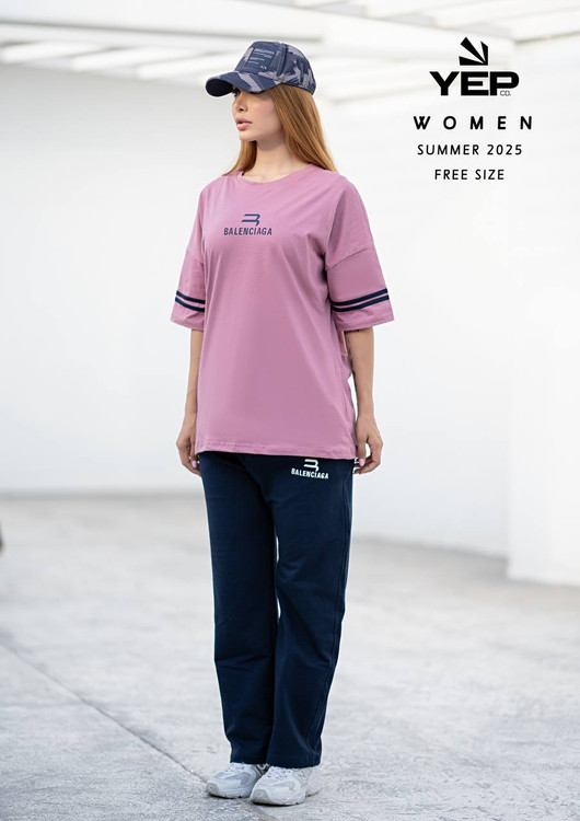 ست تیشرت شلوار زنانه کاپلی