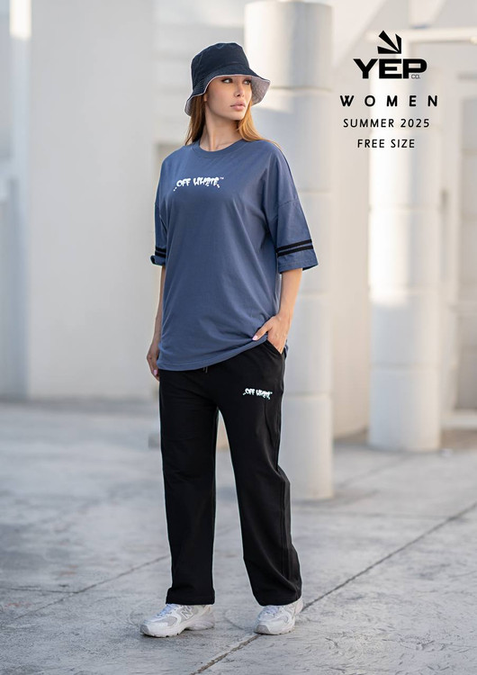 ست تیشرت شلوار زنانه کاپلی