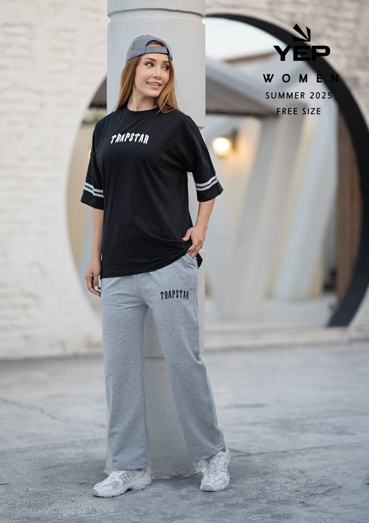 ست تیشرت شلوار زنانه کاپلی