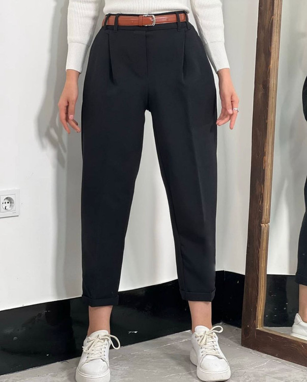 شلوار مام استایل دمپا پاکتی