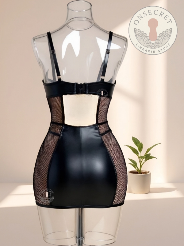 تونیک فانتزی زنانه طرح چرم