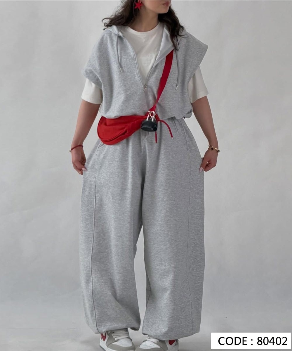 ست وست و شلوار جاگر سوپر بگ جنس : دو پنبه نخ گلکسی کد 80402