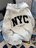 هودی یونیسکس طرح NYC با آستر کرکی و قواره آزاد مزون